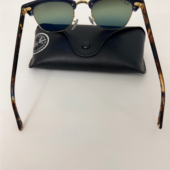 Ray-Ban Royal Blue and Gold Sunglasses - Picture 2 of 5